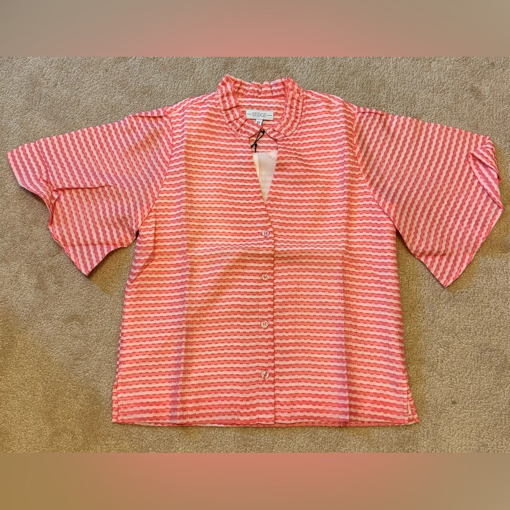 NWT S’edge Kara Top in Stripe Jacquard